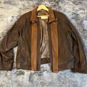 Remy Leather Men's Double-Collar Pegasus Leather Jacket